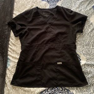 Black scrub top